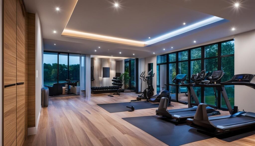 affordable home gym lighting